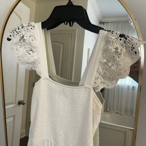 Zesica white maxi dress - M